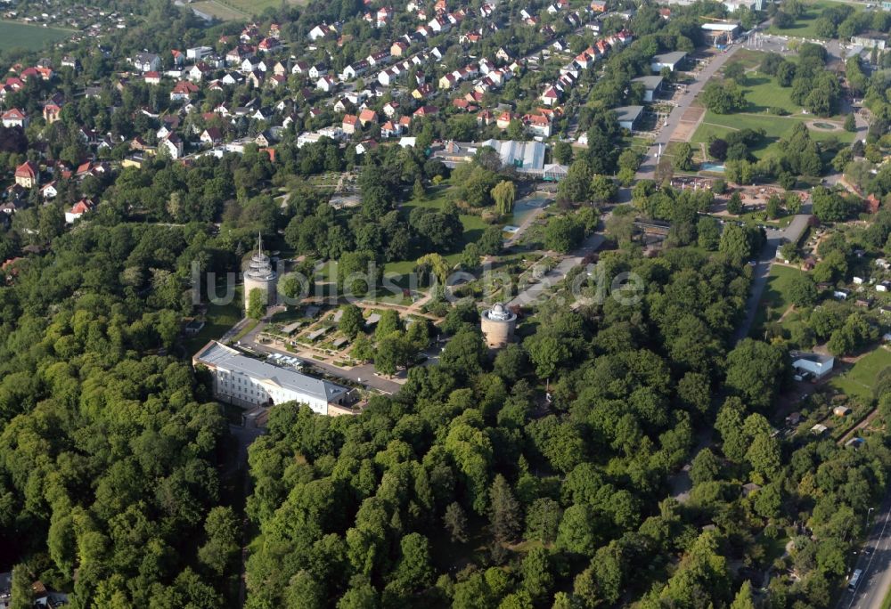 Erfurt aus der Vogelperspektive: Deutsches Gartenbaumuseum auf dem Gelände des EGApark in Erfurt im Bundesland Thüringen