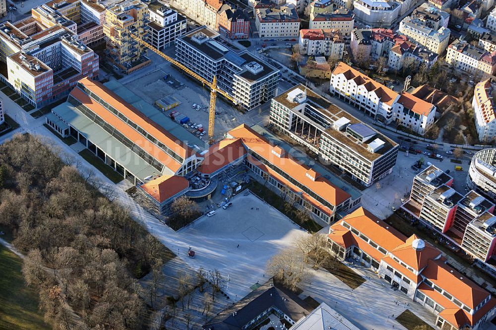 Luftaufnahme München - Deutsches Museum Verkehrszentrum in München / Schwantalerhöhe im Bundesland Bayern