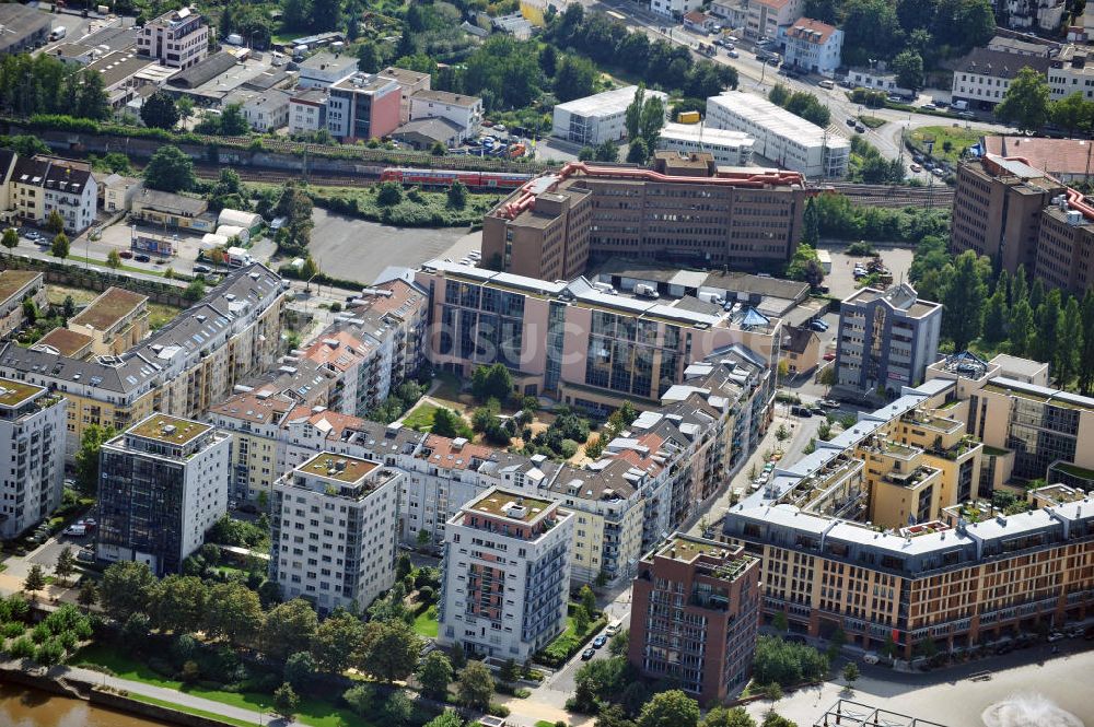 Frankfurt am Main von oben - Deutschherrnviertel in Frankfurt am Main in Hessen