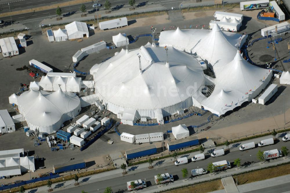 Luftbild Berlin - DeutschlandpremiereVarekai des Cirque du Soleil in Berlin