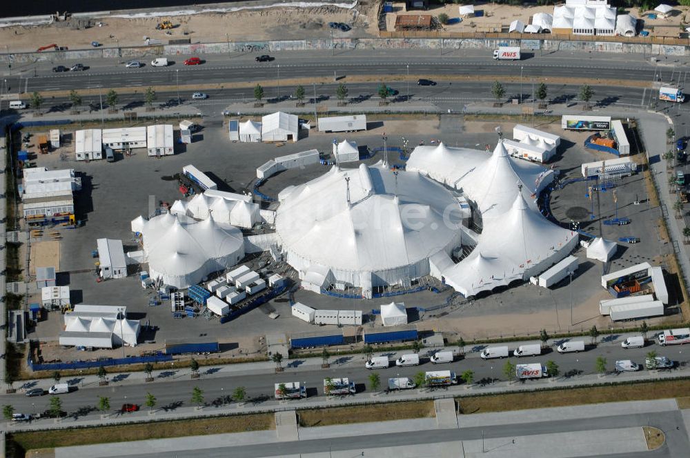 Luftaufnahme Berlin - DeutschlandpremiereVarekai des Cirque du Soleil in Berlin