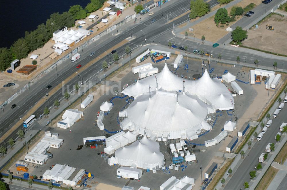 Berlin von oben - DeutschlandpremiereVarekai des Cirque du Soleil in Berlin