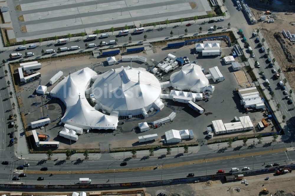 Luftbild Berlin - DeutschlandpremiereVarekai des Cirque du Soleil in Berlin