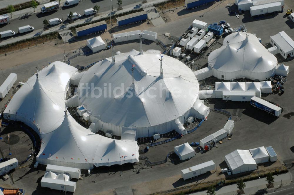 Luftaufnahme Berlin - DeutschlandpremiereVarekai des Cirque du Soleil in Berlin