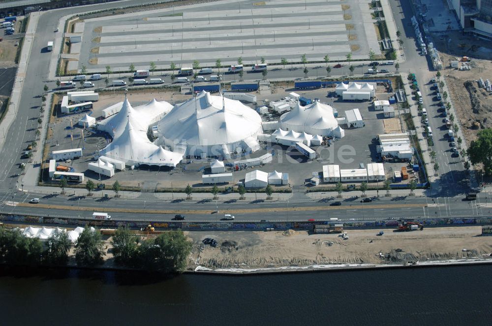 Berlin von oben - DeutschlandpremiereVarekai des Cirque du Soleil in Berlin