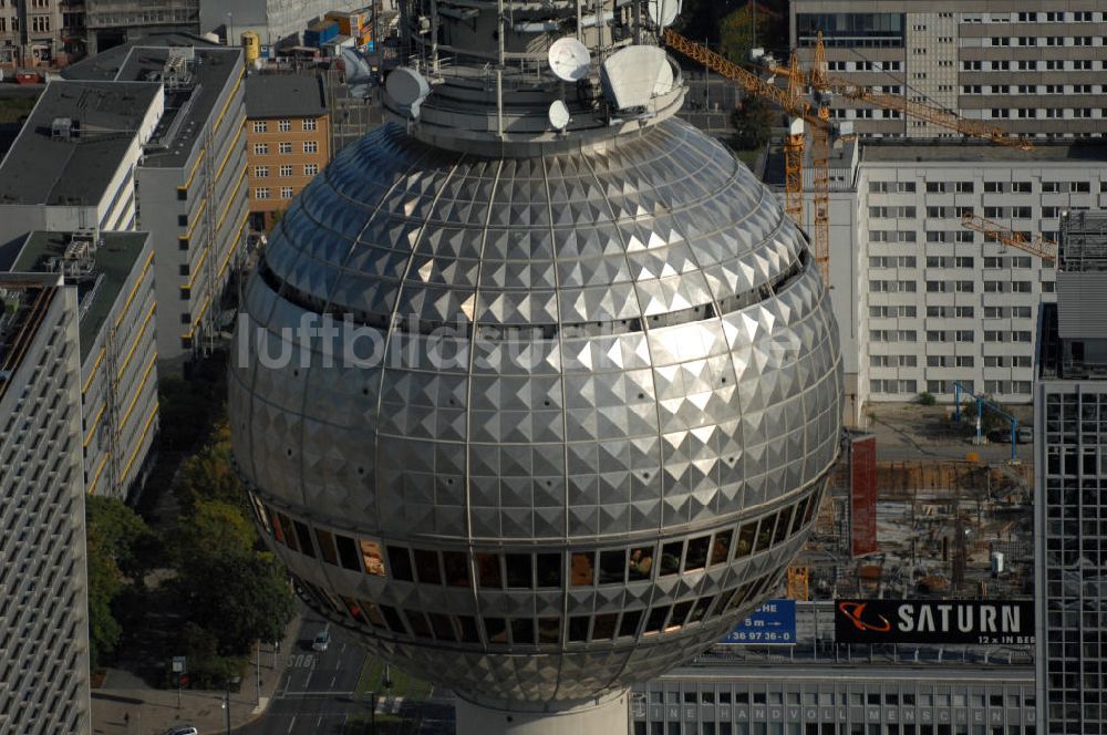 Luftbild Berlin - Deutschlands höchstes Bauwerk ist 40 - Berliner Fernsehturm