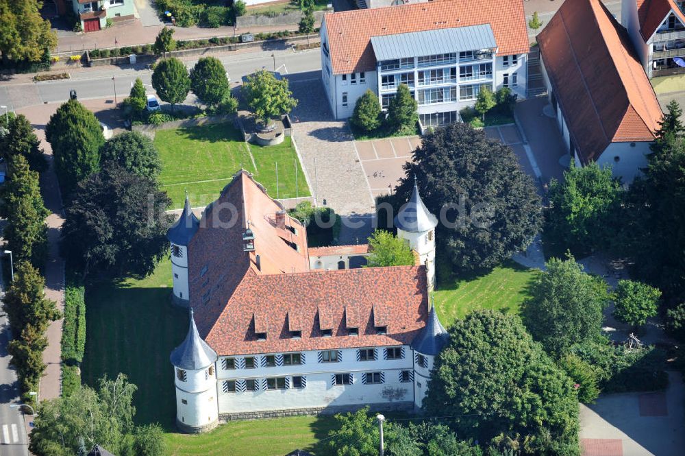 KIRCHHAUSEN - HEILBRONN von oben - Deutschordensschloss Kirchhausen in Baden-Württemberg