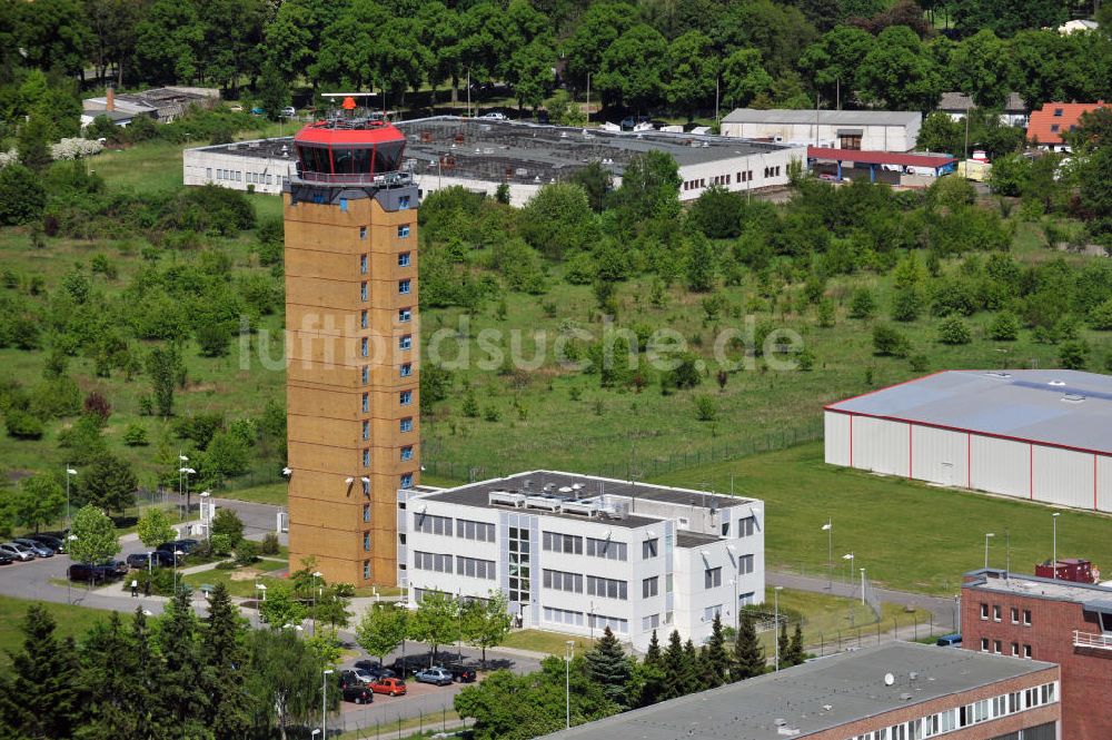 Luftbild Schönefeld - DFS Tower Flughafen Berlin-Schönefeld