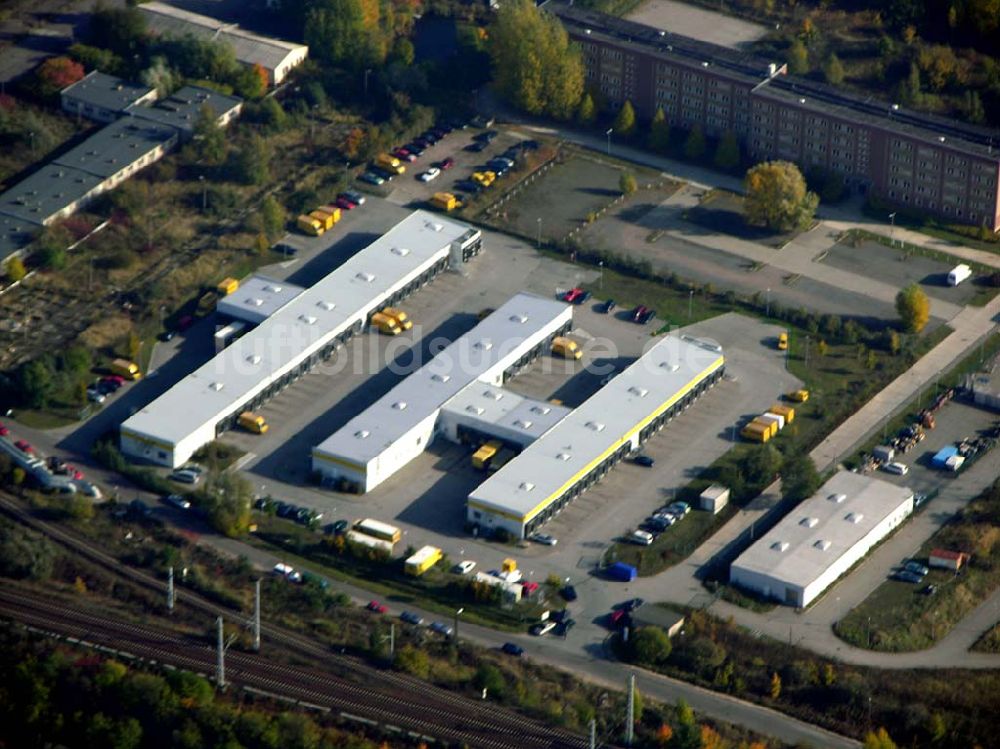 Berlin- Biesdorf aus der Vogelperspektive: DHL Logistikzentrum in Biesdorf