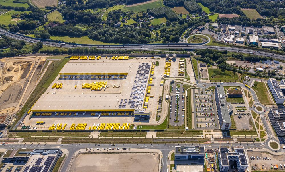 Luftbild Bochum - DHL Logistikzentrum auf dem Gelände des Entwicklungsgebiet MARK 517 in Bochum im Bundesland Nordrhein-Westfalen, Deutschland