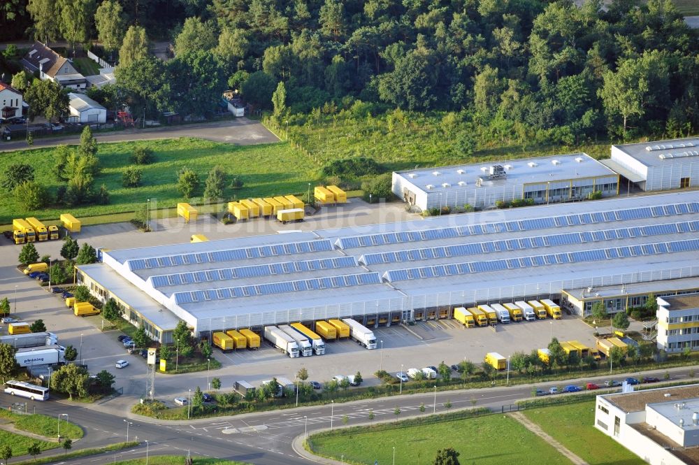 Stahnsdorf aus der Vogelperspektive: DHL Logistikzentrum Stahnsdorf im Bundesland Brandenburg