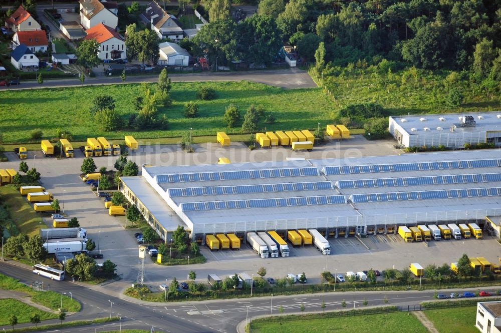 Luftbild Stahnsdorf - DHL Logistikzentrum Stahnsdorf im Bundesland Brandenburg