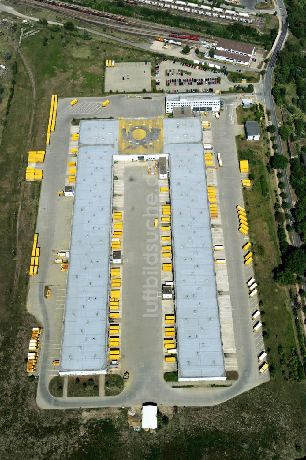 Rüdersdorf aus der Vogelperspektive: DHL Paketzentrum Rüdersdorf