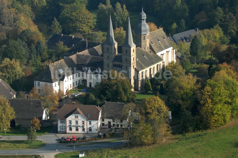 Marienmünster von oben - Die Abtei Marienmünster