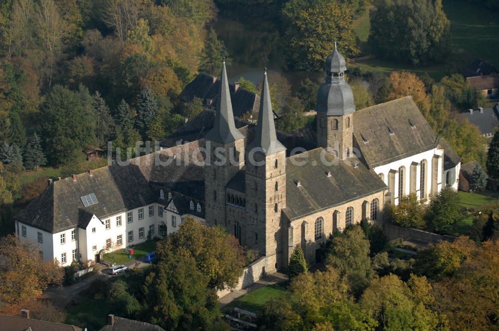 Luftbild Marienmünster - Die Abtei Marienmünster