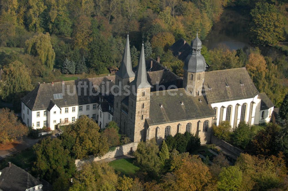 Marienmünster aus der Vogelperspektive: Die Abtei Marienmünster