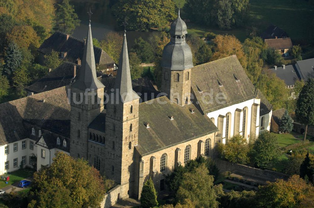 Marienmünster von oben - Die Abtei Marienmünster