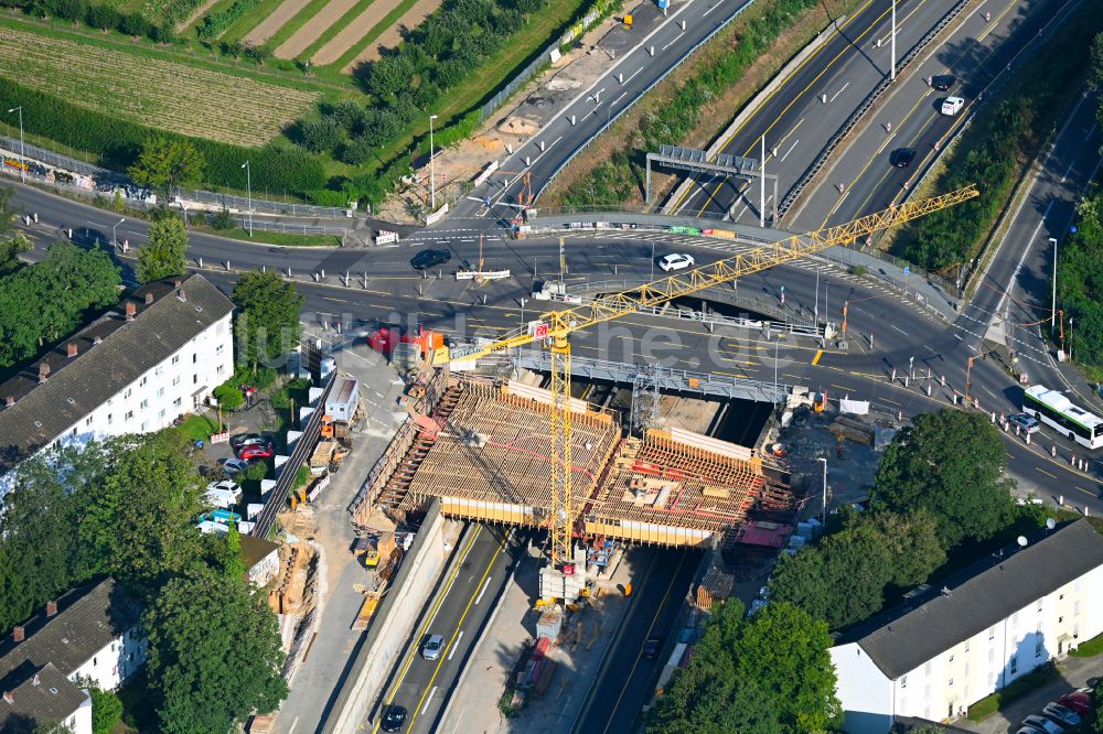 Bonn von oben - Die Anschlussstelle Endenich verbindet die A 565 mit der B 56 in Bonn im Bundesland Nordrhein-Westfalen, Deutschland