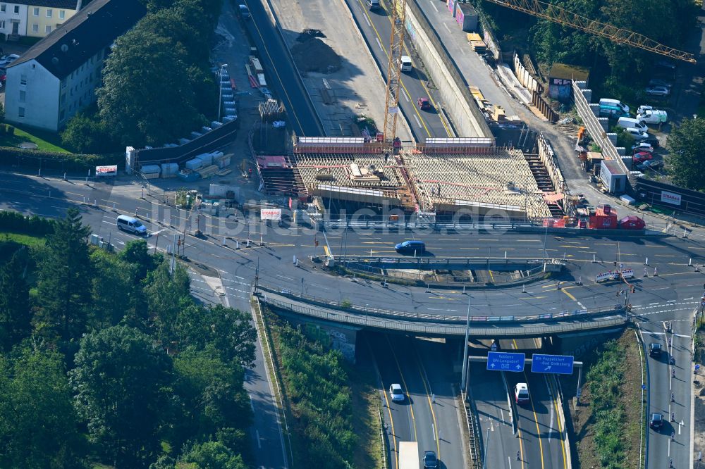 Bonn von oben - Die Anschlussstelle Endenich verbindet die A 565 mit der B 56 in Bonn im Bundesland Nordrhein-Westfalen, Deutschland