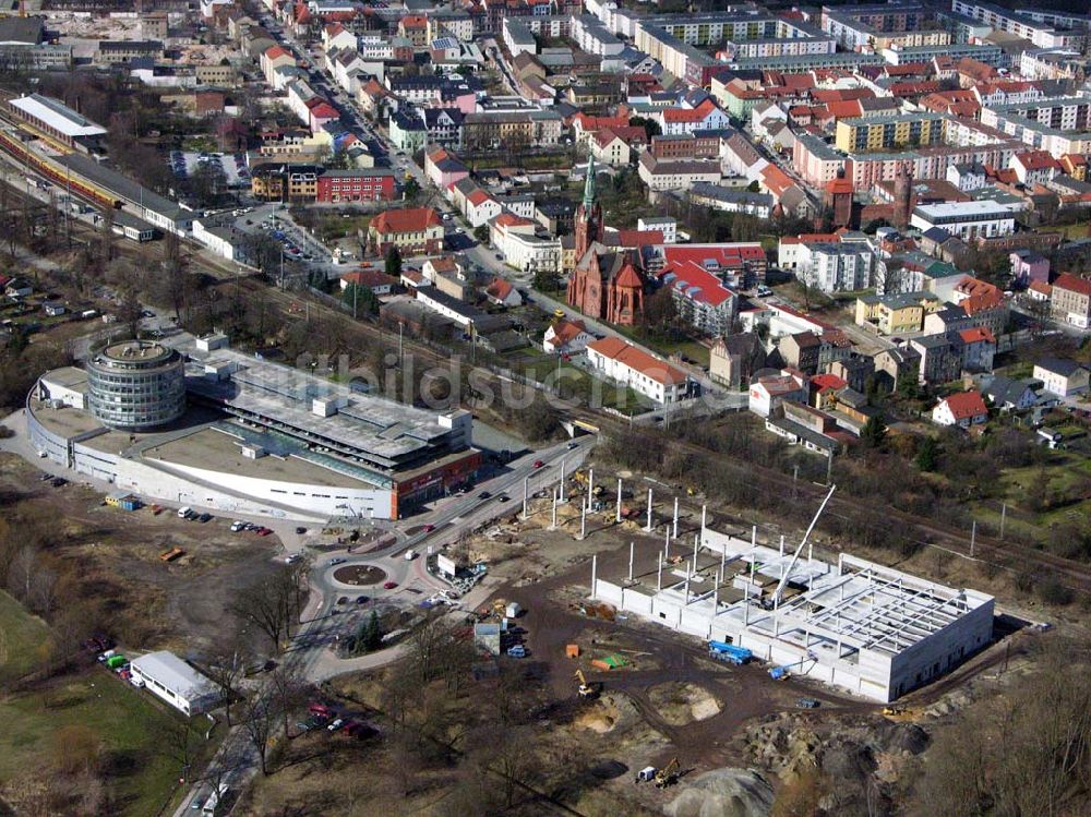 Luftbild Bernau - Die Bahnhofspassage Bernau und der Erweiterungsbau