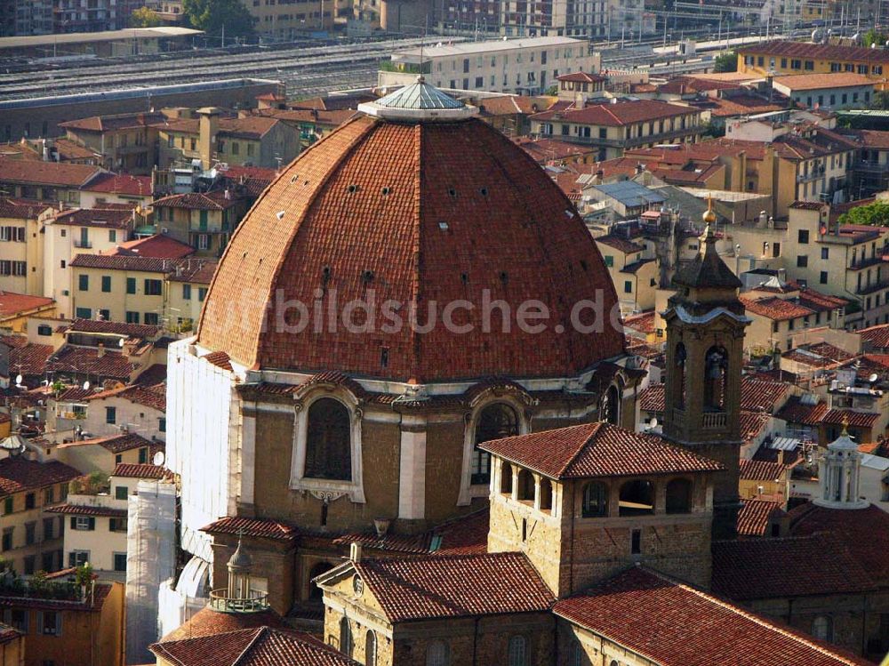 Luftbild Florenz - Die Basilica di San Lorenzo in Florenz