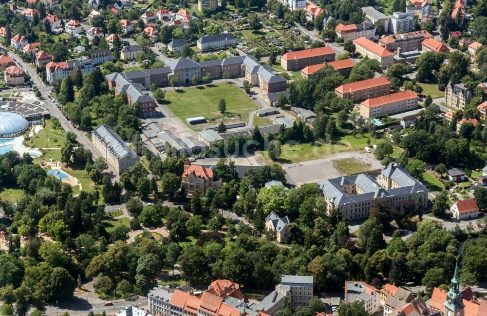 Luftbild Freiberg - Die Berkakademie in Freiberg im Bundesland Sachsen