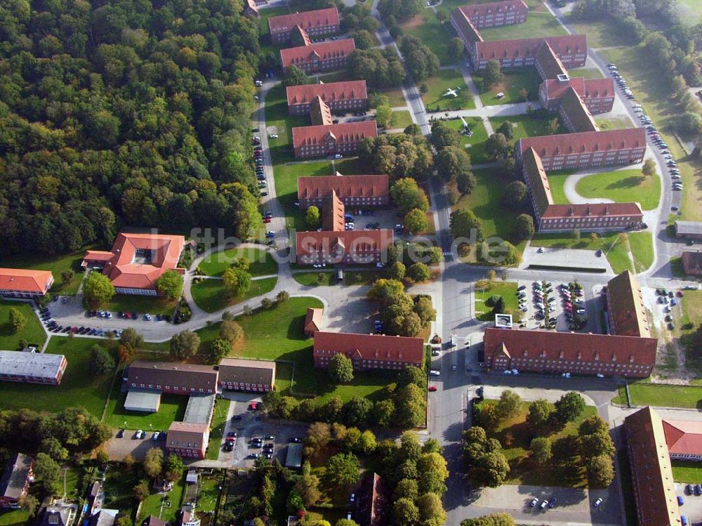 Aurich von oben - Die Blücher-Kaserne in Aurich