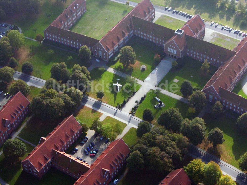 Aurich aus der Vogelperspektive: Die Blücher-Kaserne in Aurich