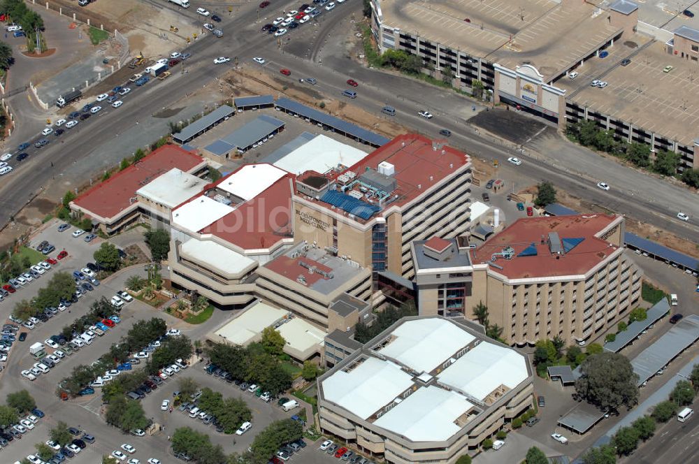 BLOEMFONTEIN von oben - Die Bloemfontein Medi-Clinic in Südafrika