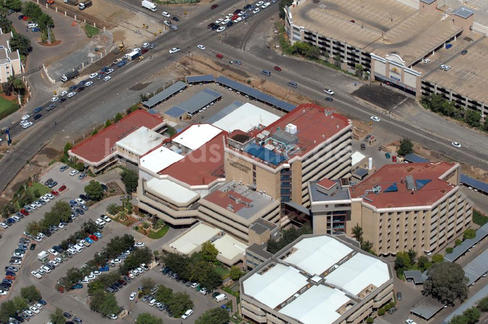 BLOEMFONTEIN aus der Vogelperspektive: Die Bloemfontein Medi-Clinic in Südafrika