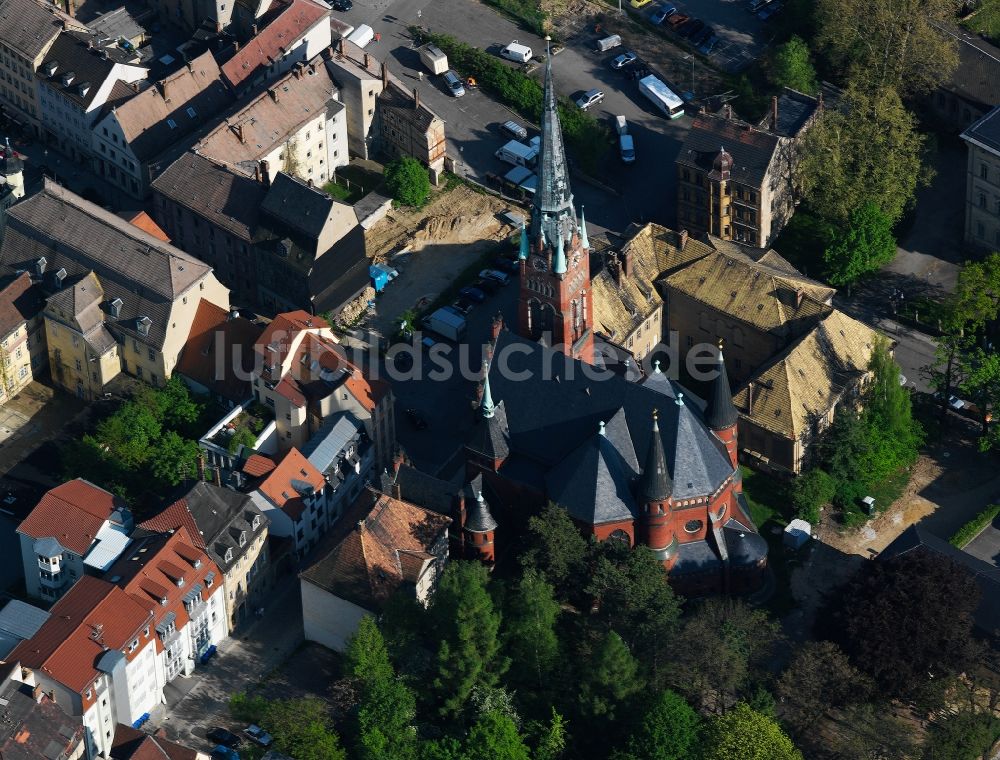 Luftbild Altenburg - Die Brüderkirche in Altenburg im Bundesland Thüringen