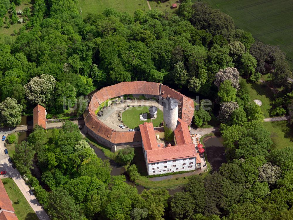 Huy aus der Vogelperspektive: Die Burg Westerburg in der Gemeinde Huy in Sachsen-Anhalt