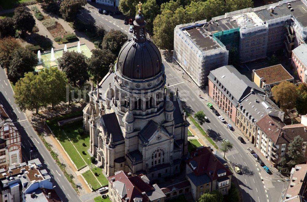 Luftbild Mainz - Die Christuskirche von Mainz im Bundesland Rheinland-Pfalz