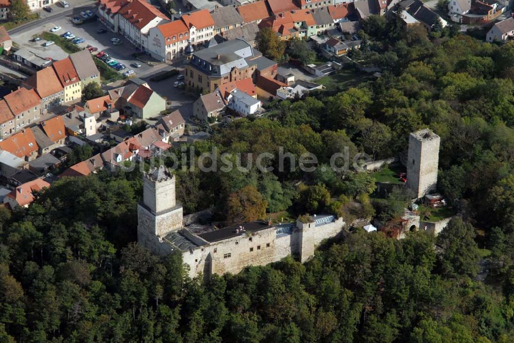 Eckartsberga aus der Vogelperspektive: Die Eckartsburg