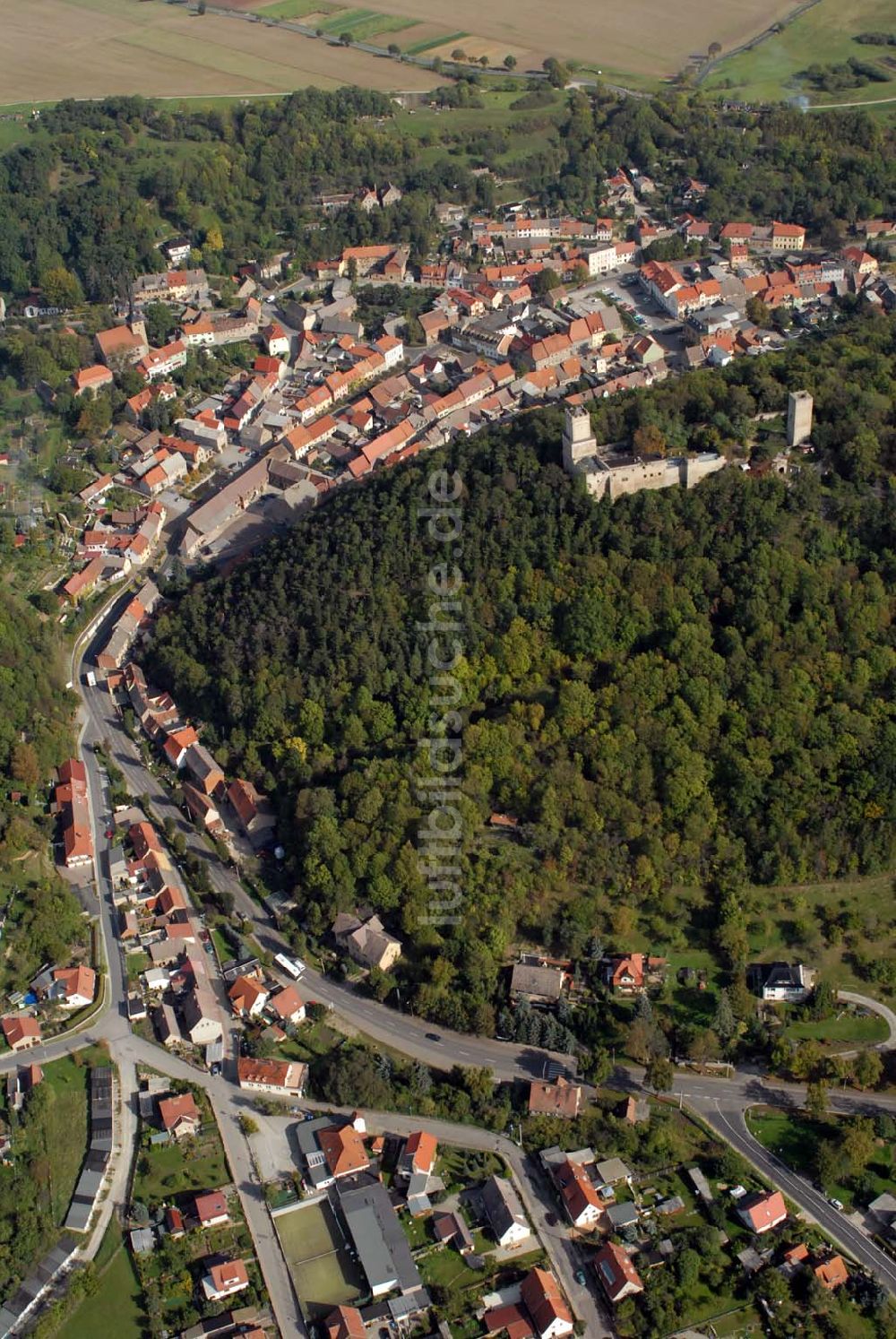 Luftaufnahme Eckartsberga - Die Eckartsburg