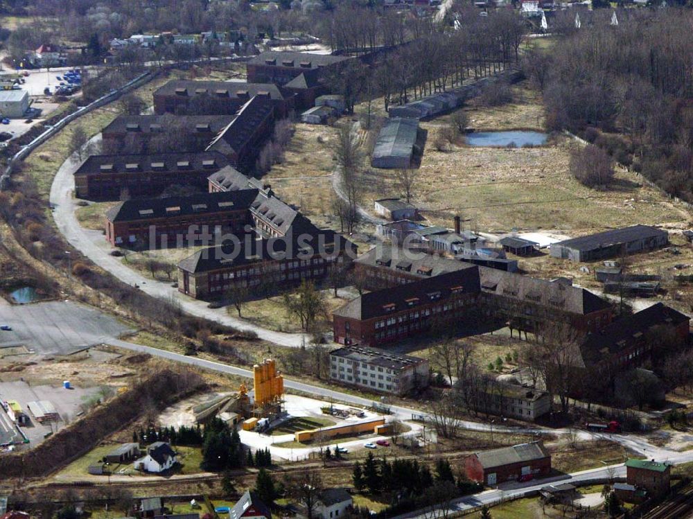 Luftaufnahme Bernau - Die ehemalige Kaserne Schönfelder Weg in Bernau