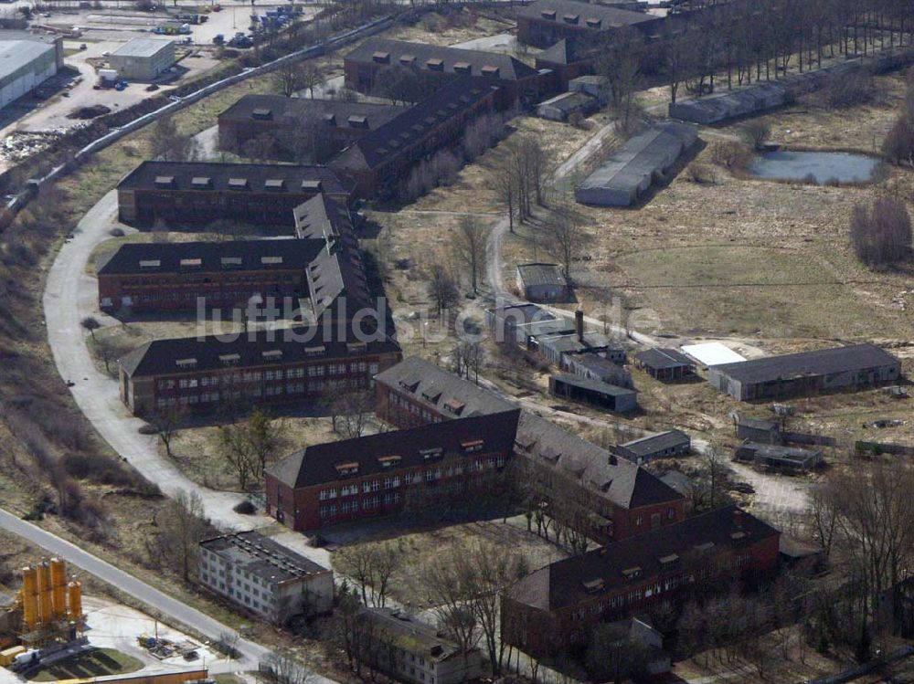 Bernau von oben - Die ehemalige Kaserne Schönfelder Weg in Bernau