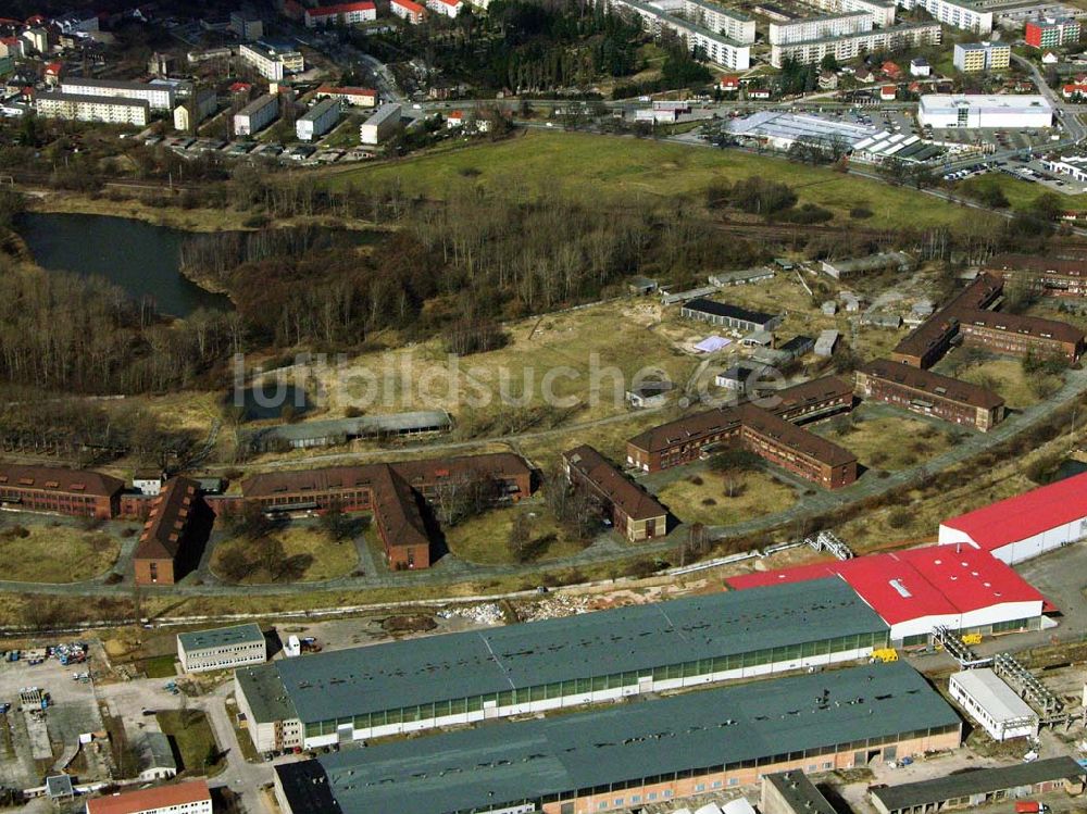 Luftbild Bernau - Die ehemalige Kaserne Schönfelder Weg in Bernau