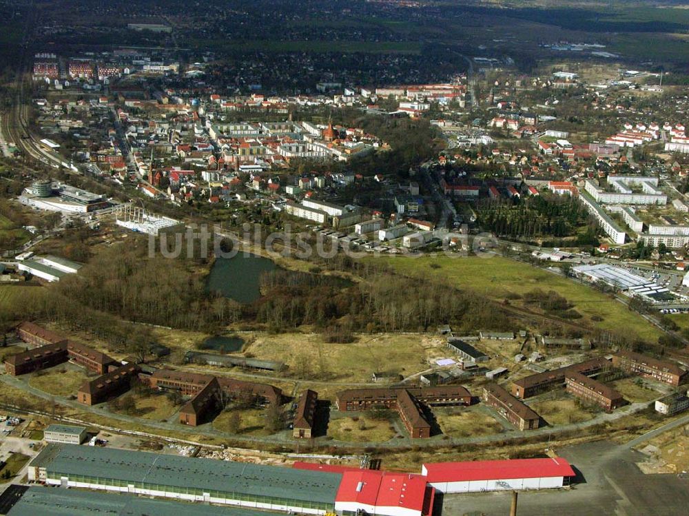 Luftaufnahme Bernau - Die ehemalige Kaserne Schönfelder Weg in Bernau