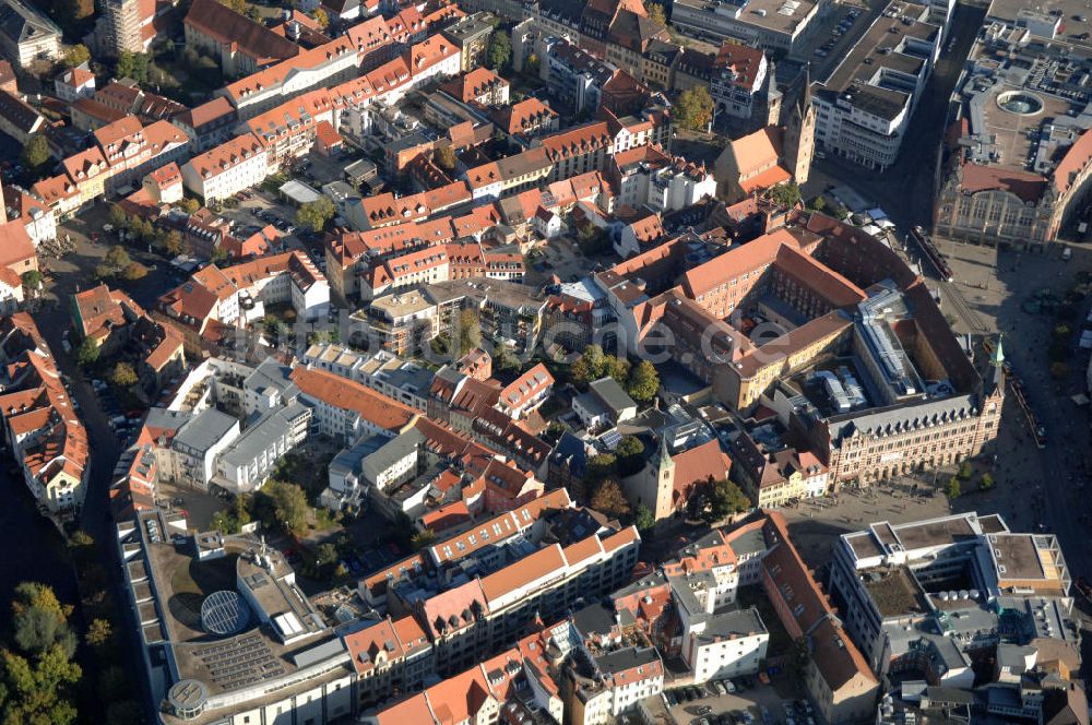 Erfurt aus der Vogelperspektive: Die Erfurter Altstadt