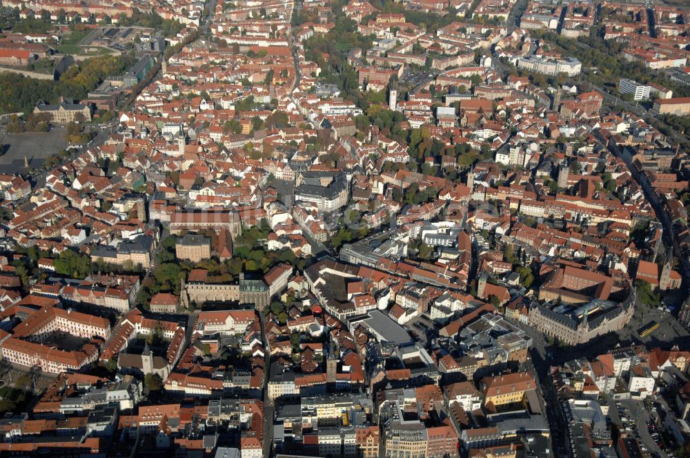 Luftaufnahme Erfurt - Die Erfurter Altstadt