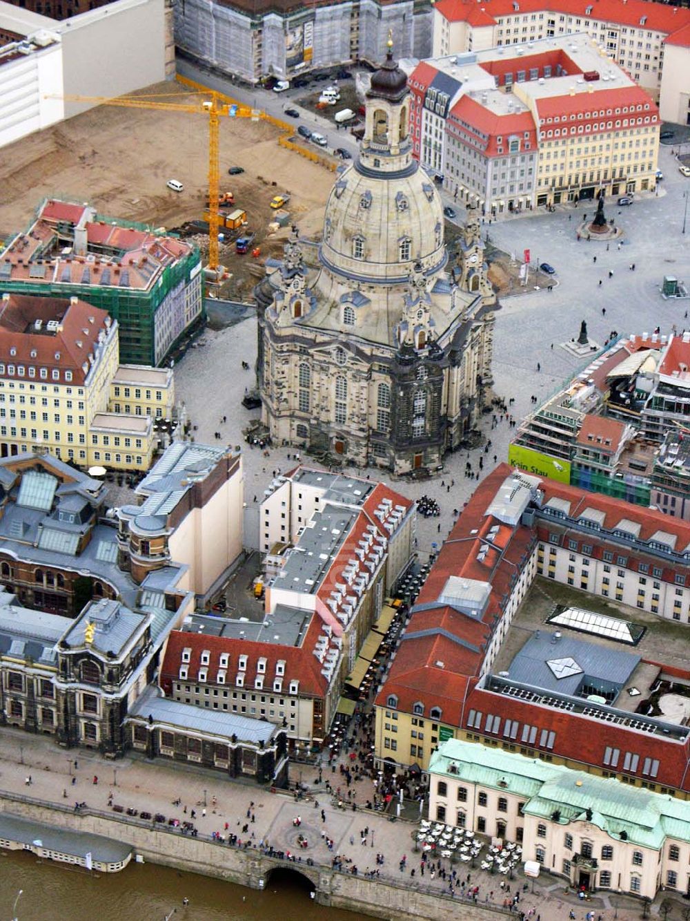 Luftaufnahme Dresden - Die Frauenkirche in Dresden