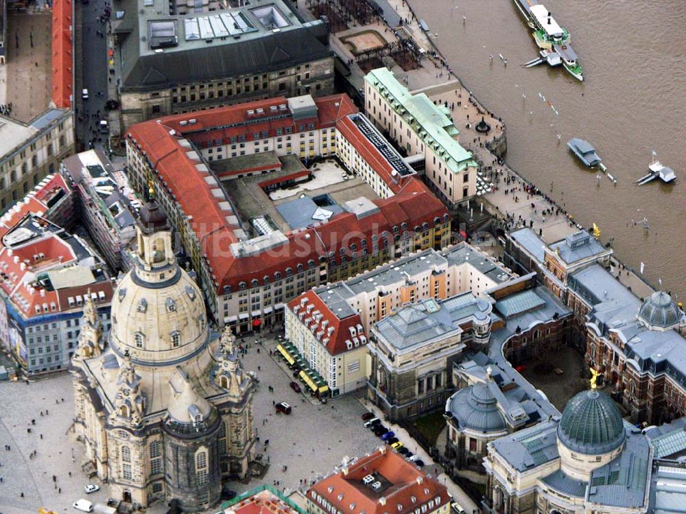 Luftbild Dresden - Die Frauenkirche in Dresden