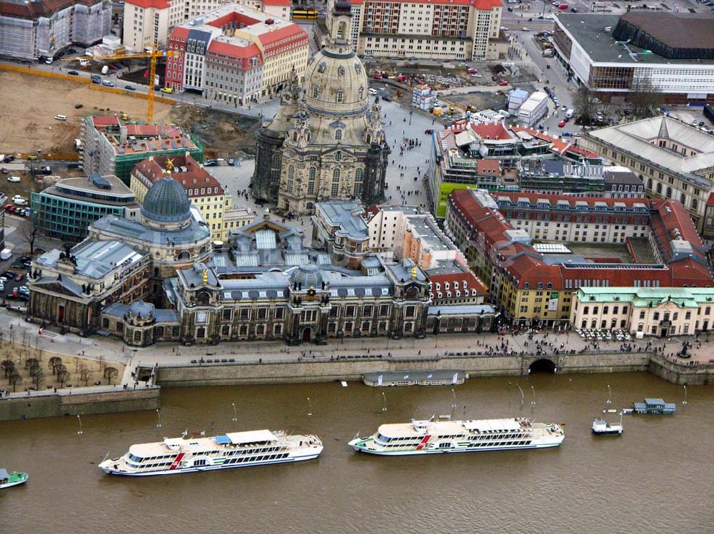 Dresden von oben - Die Frauenkirche in Dresden