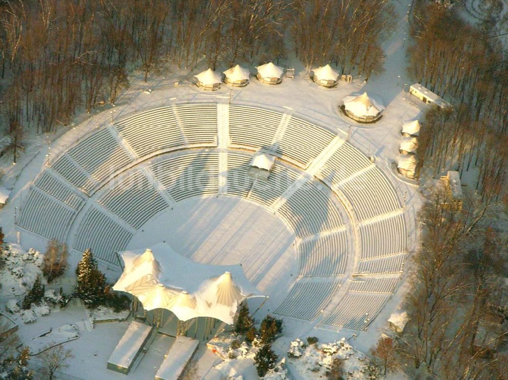 Berlin-Wuhlheide von oben - Die Freilichtbühne in Wuhlheide 30.12.2005