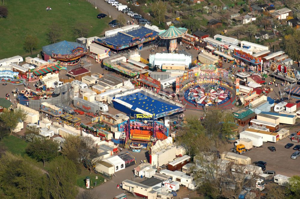 Magdeburg aus der Vogelperspektive: Die Frühjahrsmesse 2009 bin Magdeburg