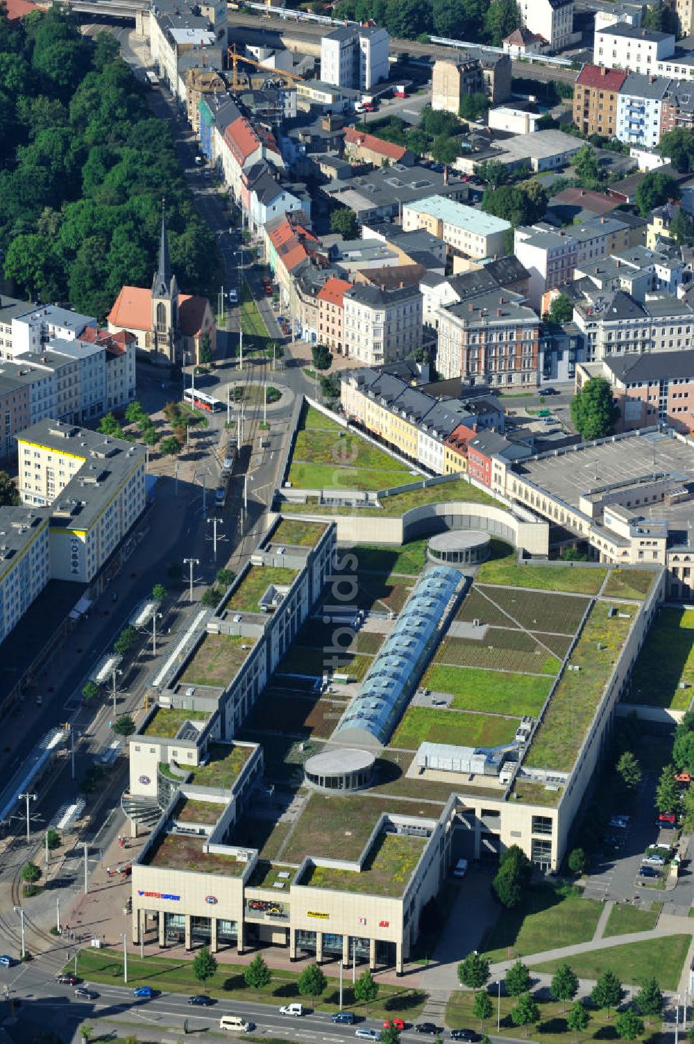 Luftaufnahme Gera - Die GERA Arcaden in der Geraer Innenstadt