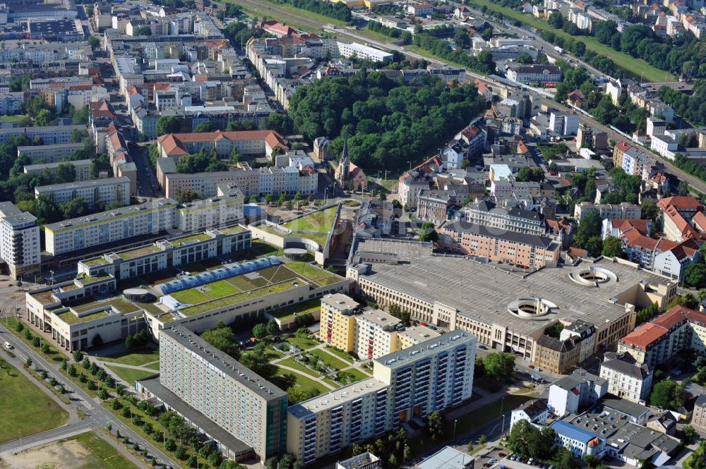 Gera aus der Vogelperspektive: Die GERA Arcaden in der Geraer Innenstadt