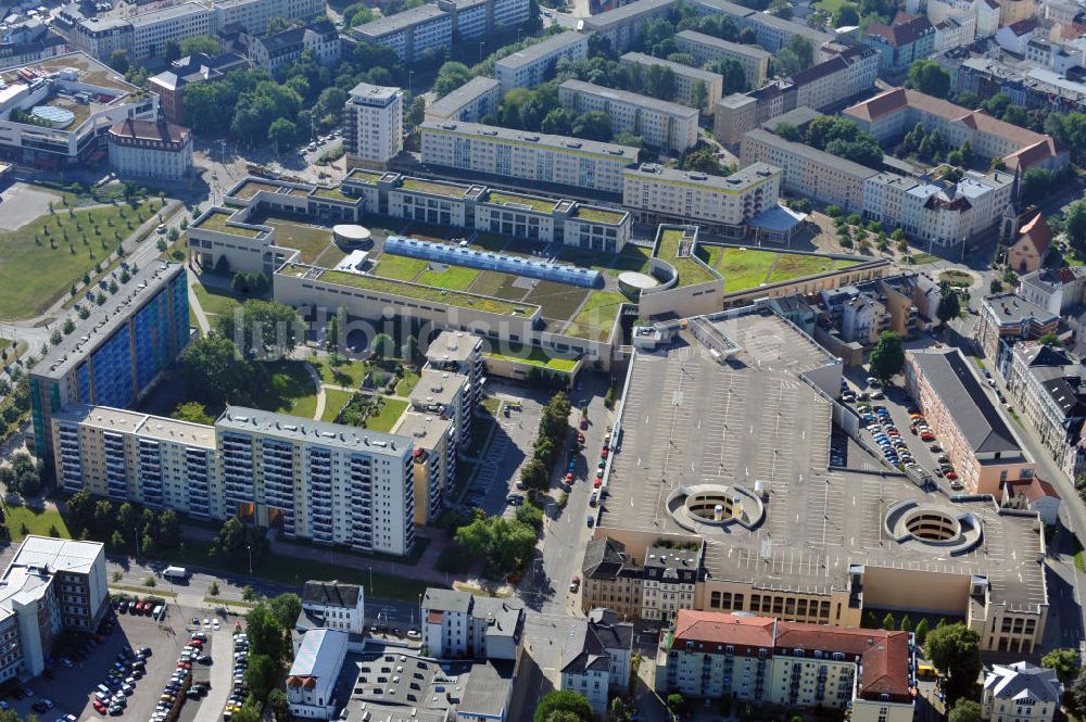 Luftaufnahme Gera - Die GERA Arcaden in der Geraer Innenstadt