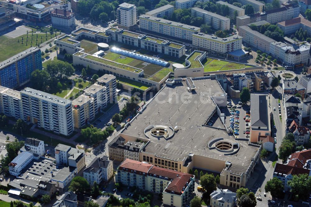 Gera aus der Vogelperspektive: Die GERA Arcaden in der Geraer Innenstadt